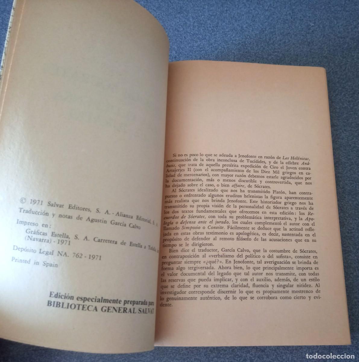 Libros de segunda mano: Recuerdos De S&oacute;crates Jenofonte - Foto 4