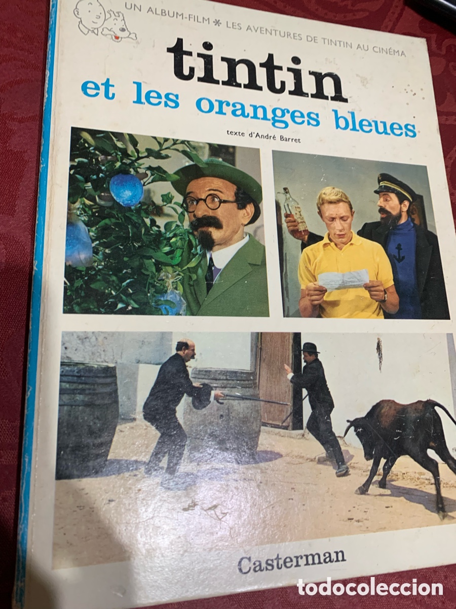 Libros de segunda mano: Tintin et les oranges bleues 1965 Casterman En franc&eacute;s