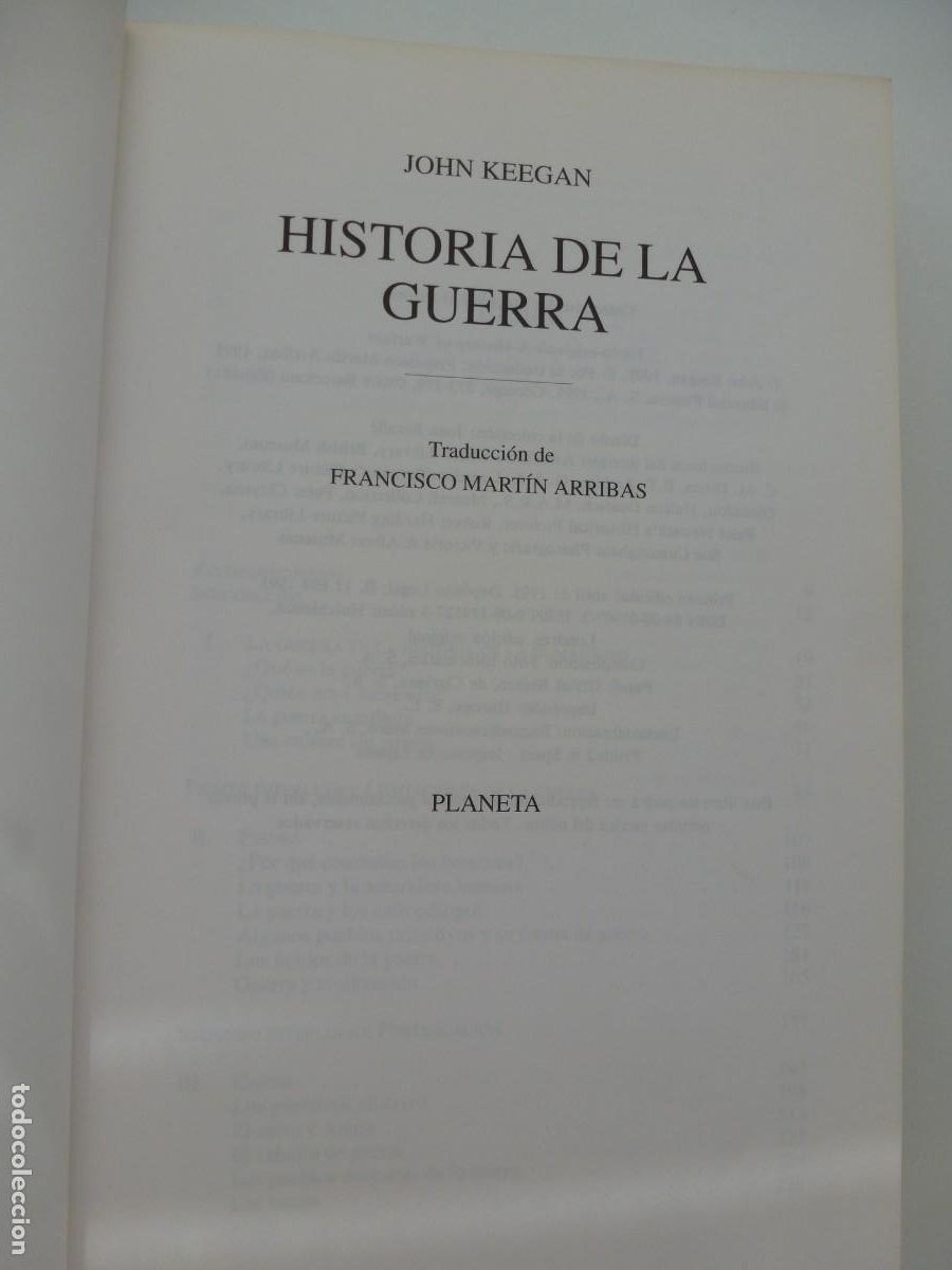 Libros de segunda mano: HISTORIA DE LA GUERRA. JOHN KEEGAN. PLANETA - Foto 4