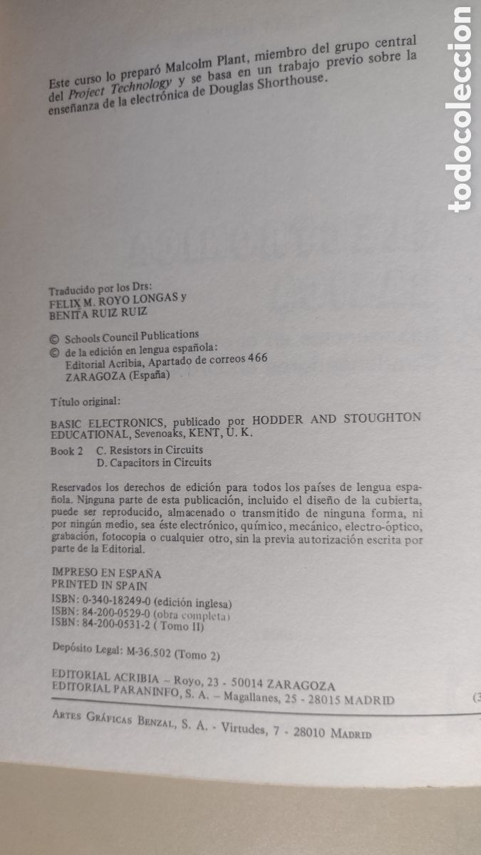 Libros de segunda mano: Electr&ograve;nica B&agrave;sica tomo 2 Paraninfo - Foto 2