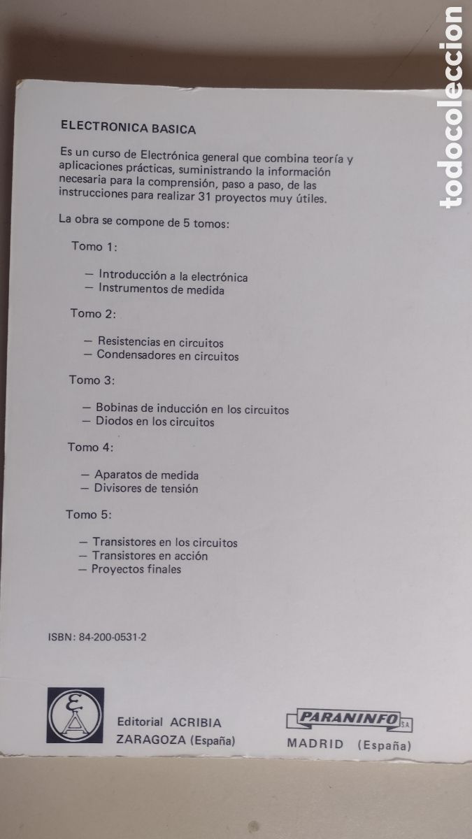 Libros de segunda mano: Electr&ograve;nica B&agrave;sica tomo 2 Paraninfo - Foto 3