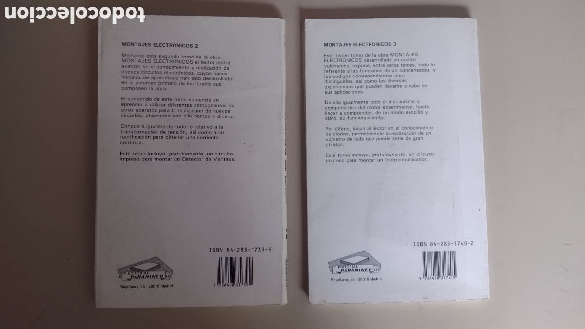 Libros de segunda mano: Montajes electr&oacute;nicos tomos 2 y 3 - Foto 2