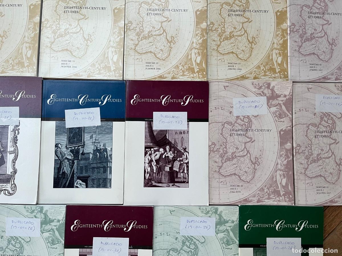 Libros de segunda mano: ESTUDIOS SIGLO XVIII - 14 PUBLICACIONES EN INGL&Eacute;S DE LA SOCIEDAD AMERICANA DE ESTUDIOS DEL SIGLO 18