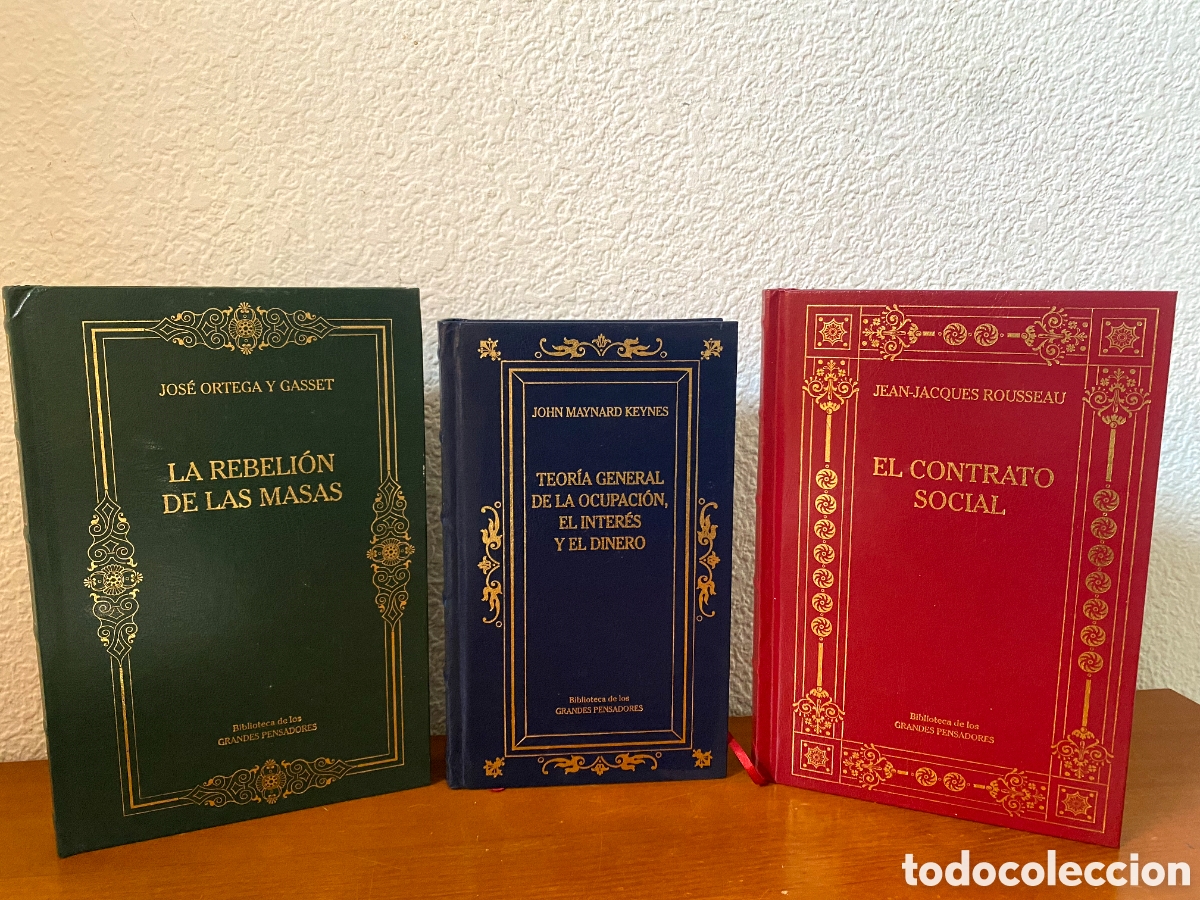 Gebrauchte B&uuml;cher: Biblioteca Grandes Pensadores. Jose Ortega y Gasset, Rousseau y Keynes