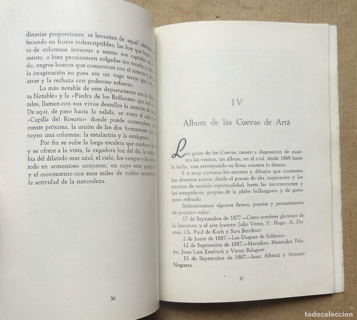 Libros de segunda mano: LAS CUEVAS DE ART&Aacute;. Palma de Mallorca - Foto 3