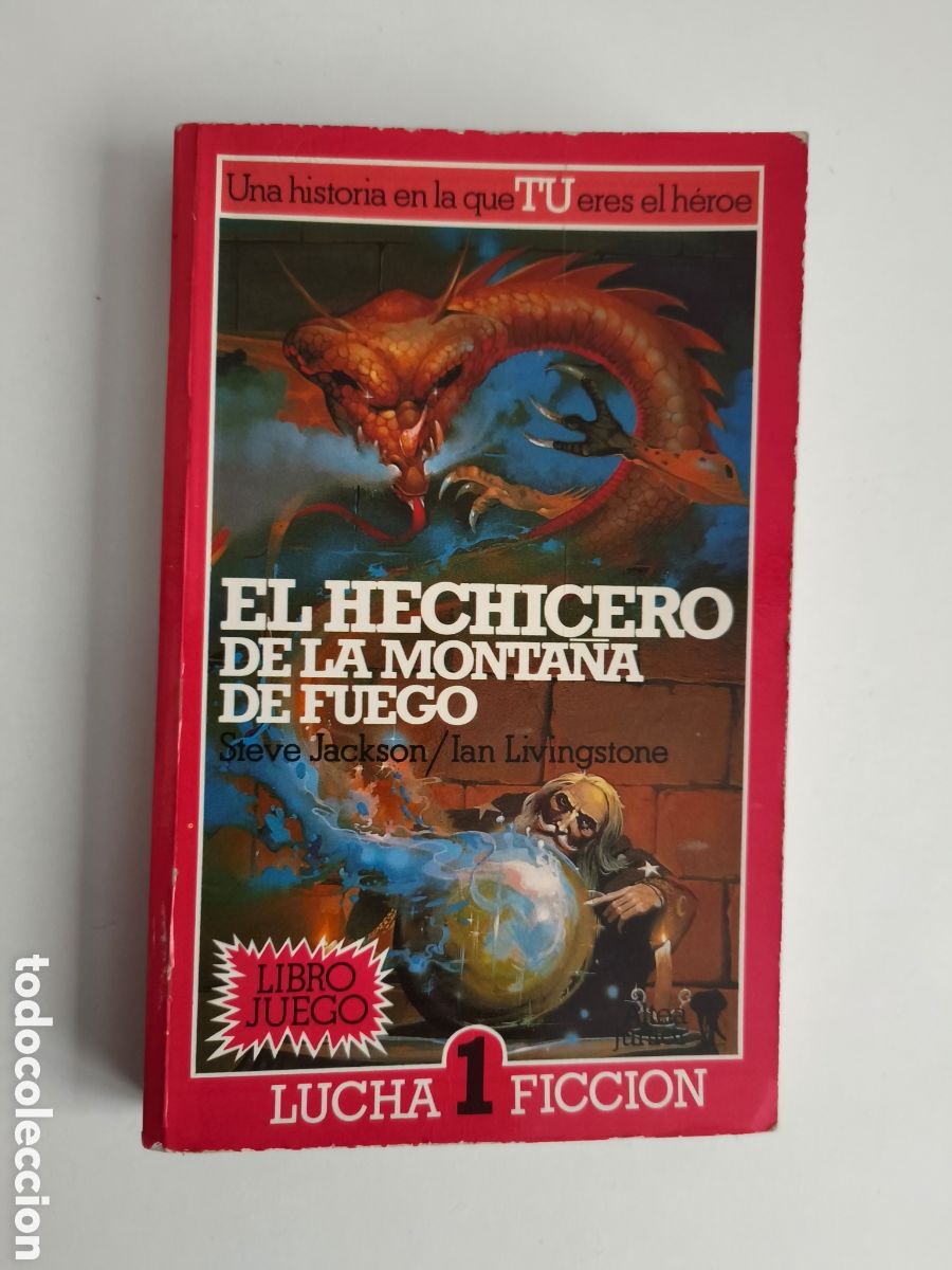 Libros de segunda mano: LIBRO JUEGO EL HECHICERO DE LA MONTA&Ntilde;A DE FUEGO - STEVE JACKSON