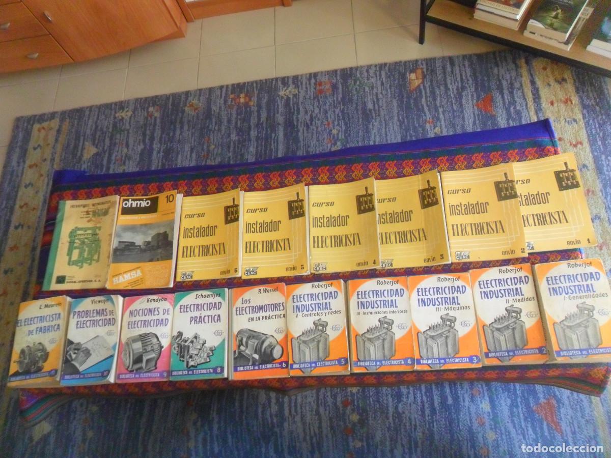 Libros de segunda mano: BIBLIOTECA DEL ELECTRICISTA 1 2 3 4 5 6 8 9 10 11 12 GUSTAVO GILI, 6 CURSO INSTALADOR CEAC 2 REGALOS