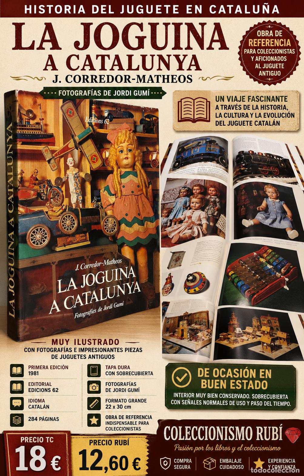 Libros de segunda mano: LA JOGUINA A CATALUNYA | J. CORREDOR-MATHEOS | 1981 | 1&ordf; EDICI&Oacute;N ILUSTRADA