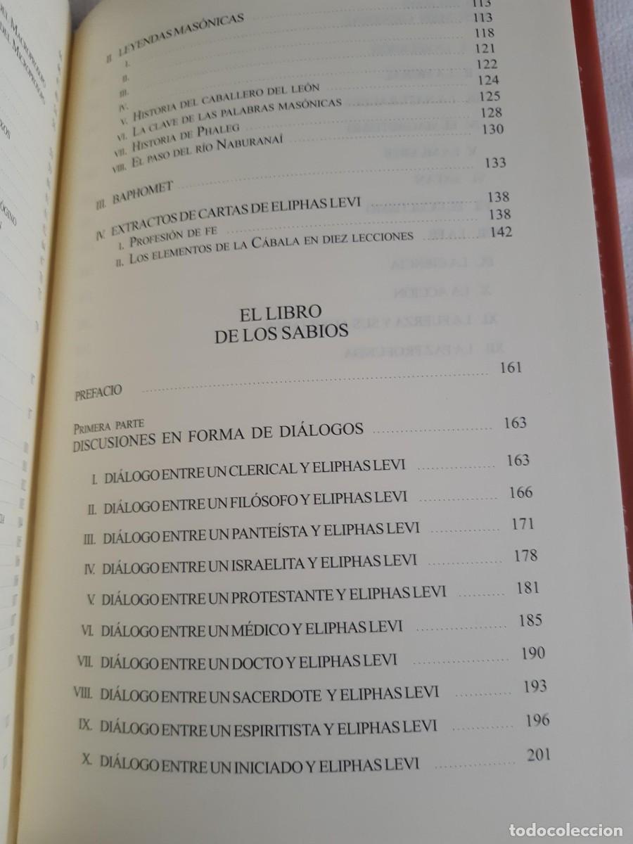 Libros de segunda mano: el mago el libro de los esplendores el libro de los sabios Eliphas Levi - Foto 7