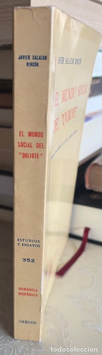 Libros de segunda mano: Salazar Rinc&oacute;n, Javier.- El mundo social del &rdquo;Quijote&rdquo;