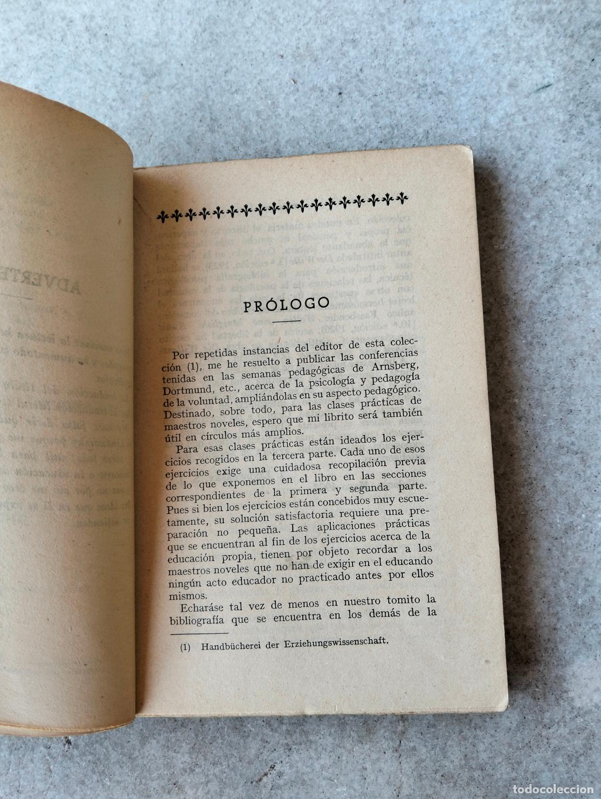 Libros de segunda mano: El poder de la voluntad educada Juan Lindworsky sj 1950 - Foto 4