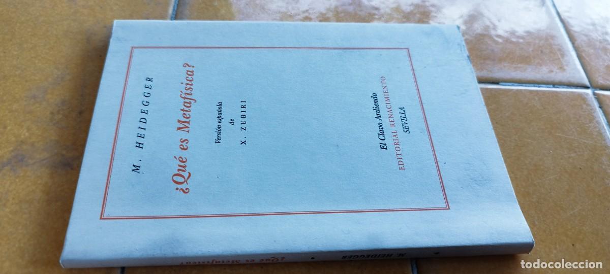 Libros de segunda mano: QUE ES METAFISICA / M.HEIDEGGER / PU-NEVE-7 / RENACIMIENTO