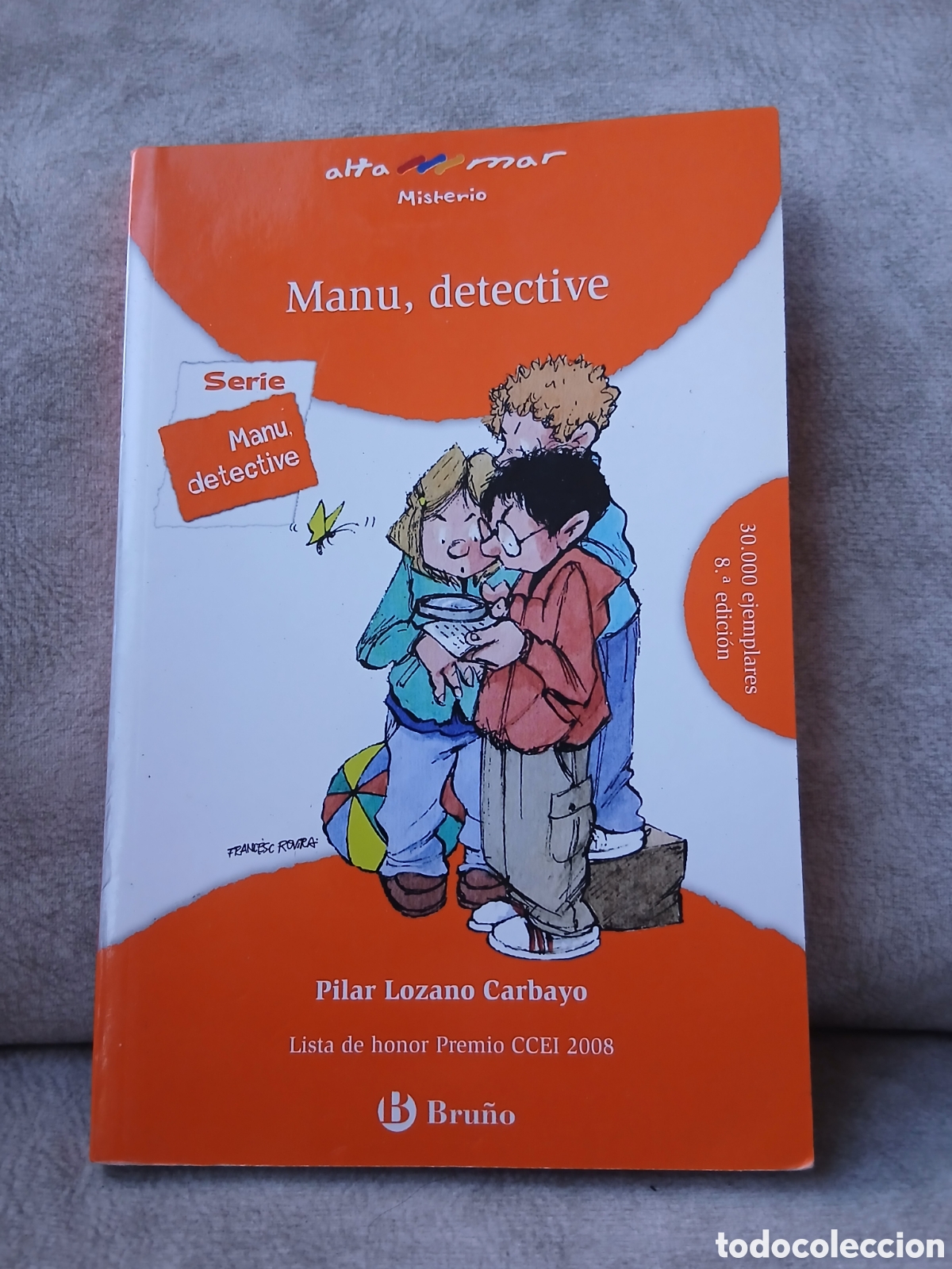 Libros de segunda mano: Libro Manu, detective -Pilar Lozano Carbayo- Ed. Bru&ntilde;o Alta Mar