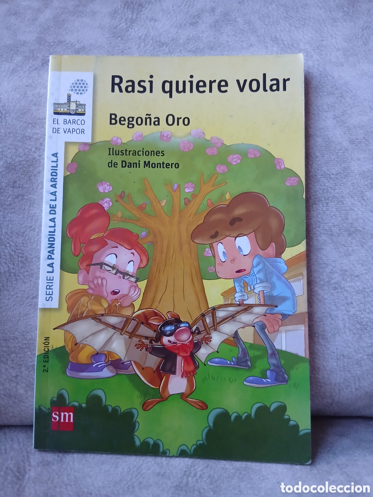 Libros de segunda mano: Libro Rasi quiere volar -Bego&ntilde;a Oro- Ed. SM El Barco de Vapor
