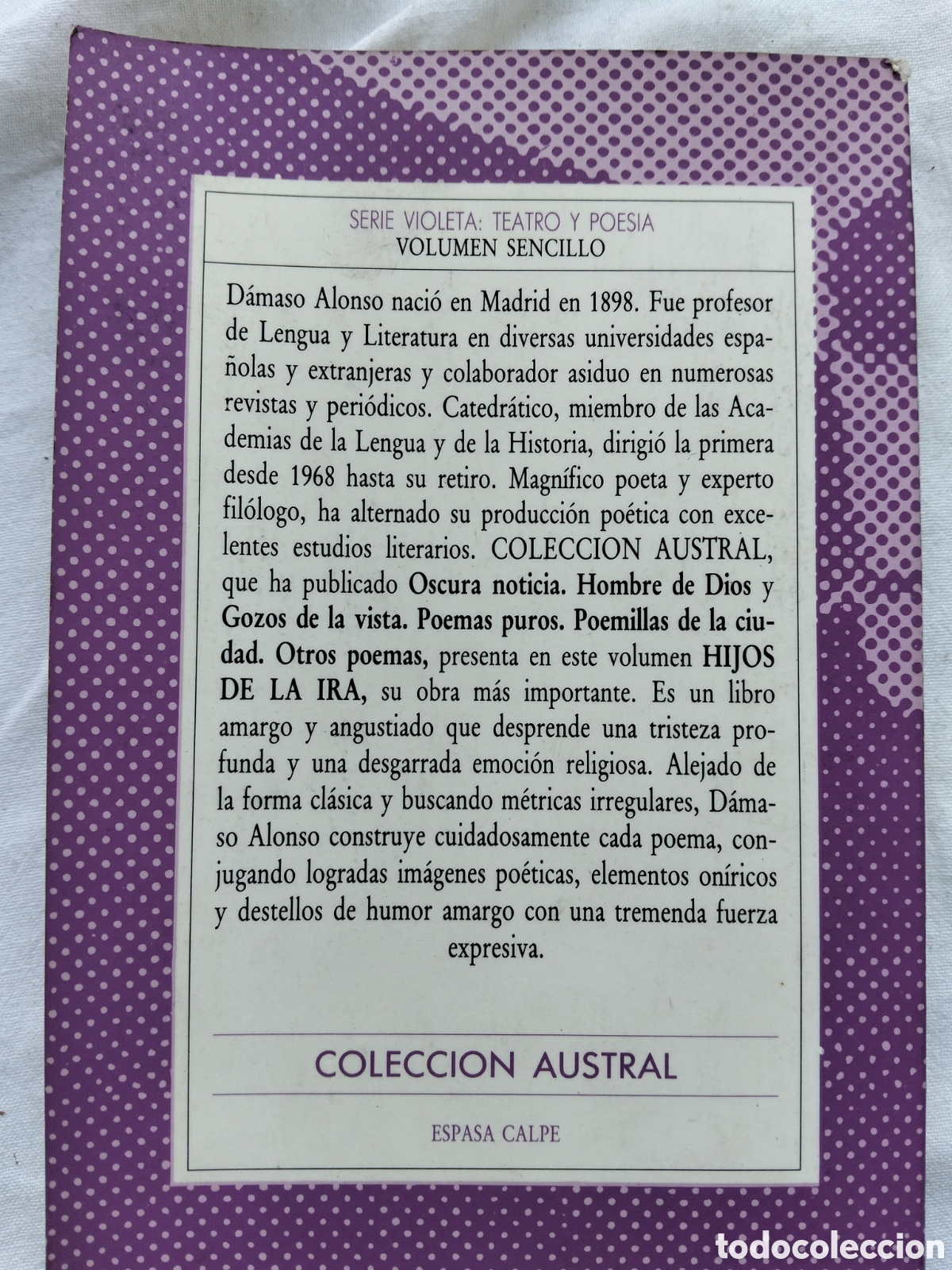 Libros de segunda mano: HIJOS DE LA IRA DAMASO ALONSO - Foto 2