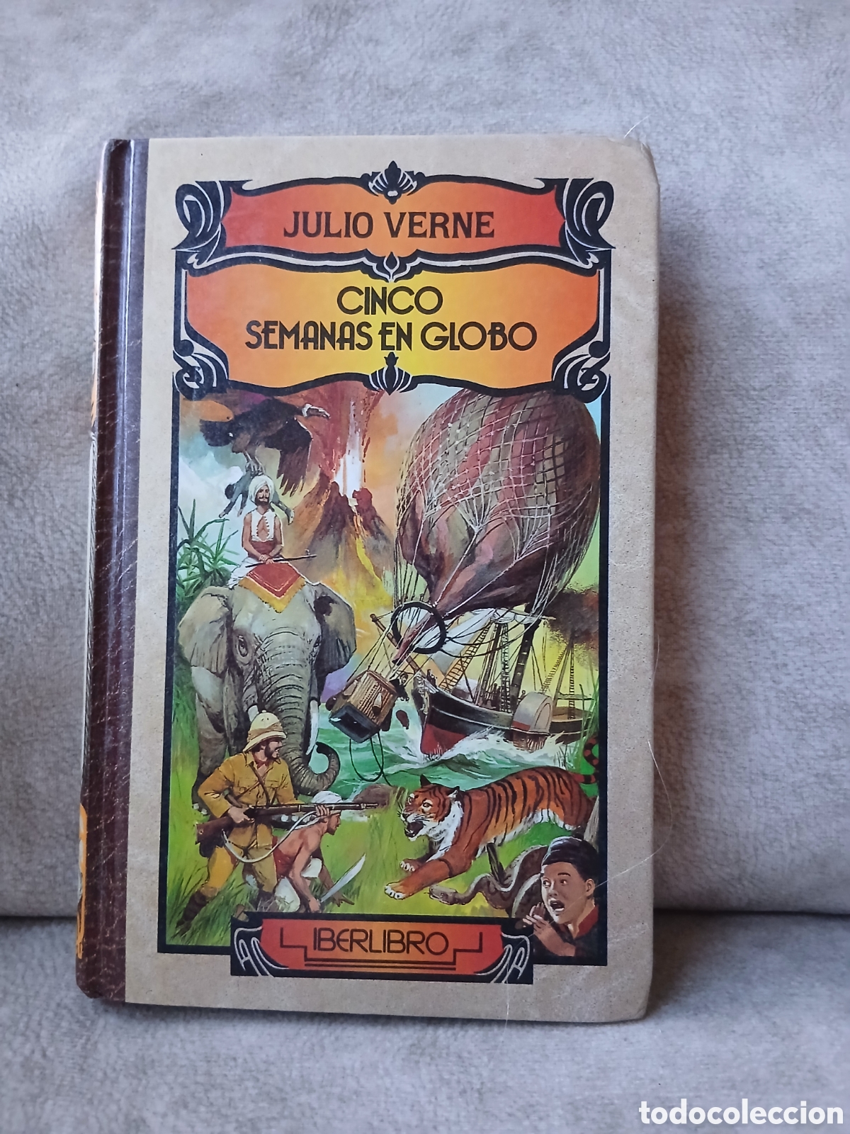 Libros de segunda mano: Libro Cinco Semanas en Globo -Julio Verne- Iberlibro