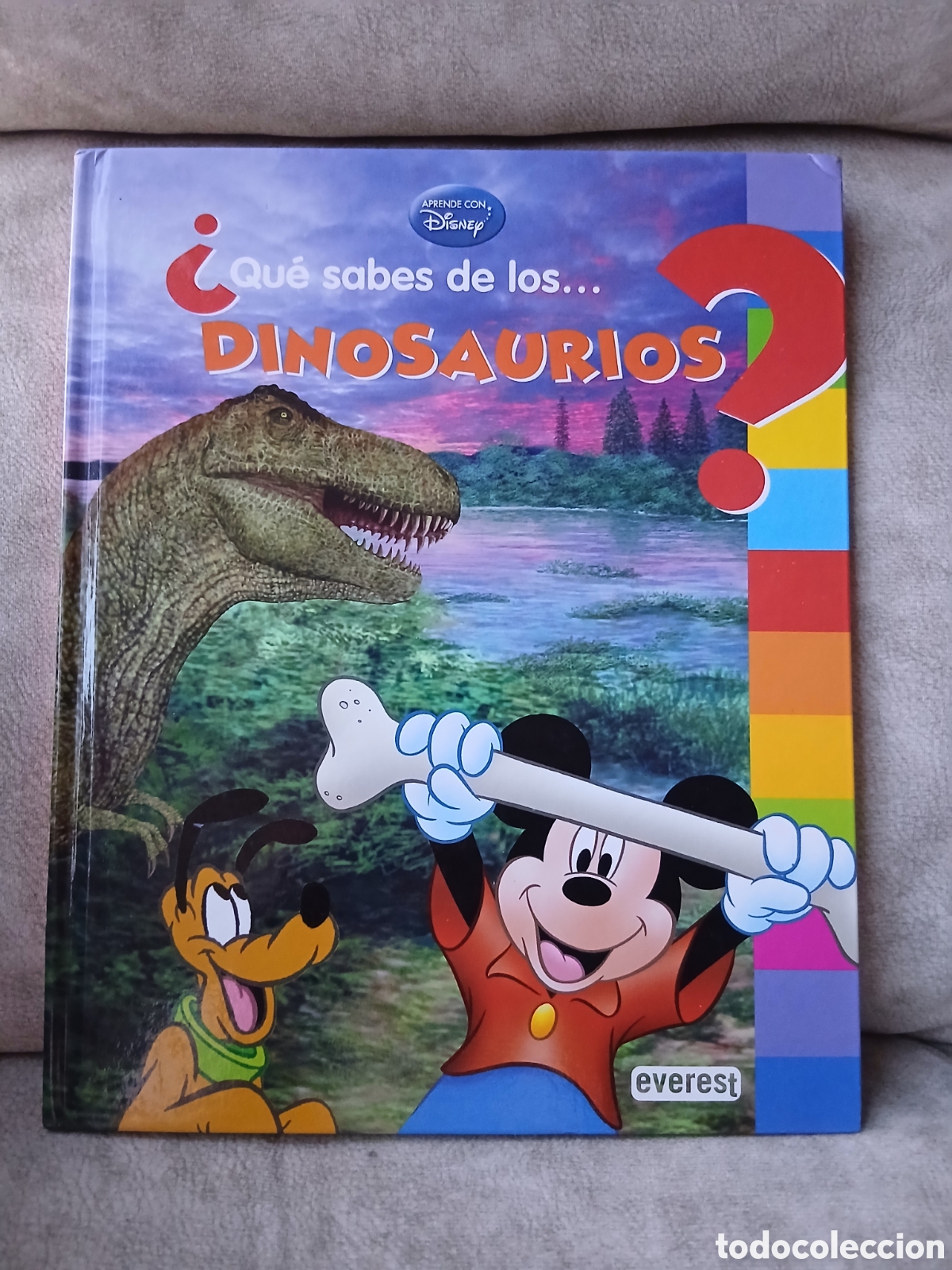 Libros de segunda mano: Libro &iquest;Qu&eacute; sabes de los...Dinosaurio? -Disney- Ed. Everest