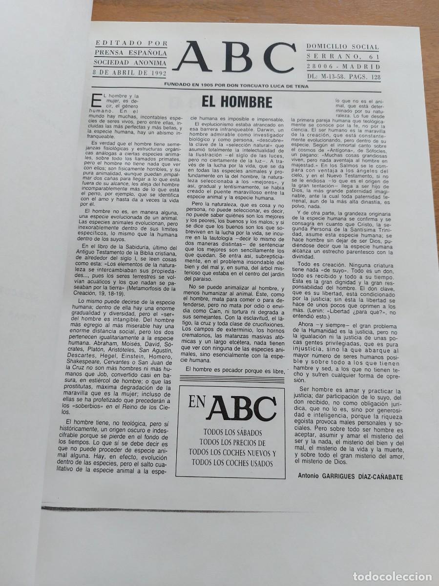 Libros de segunda mano: 4 TOMOS ART&Iacute;CULOS ABC - 1992 - Foto 5