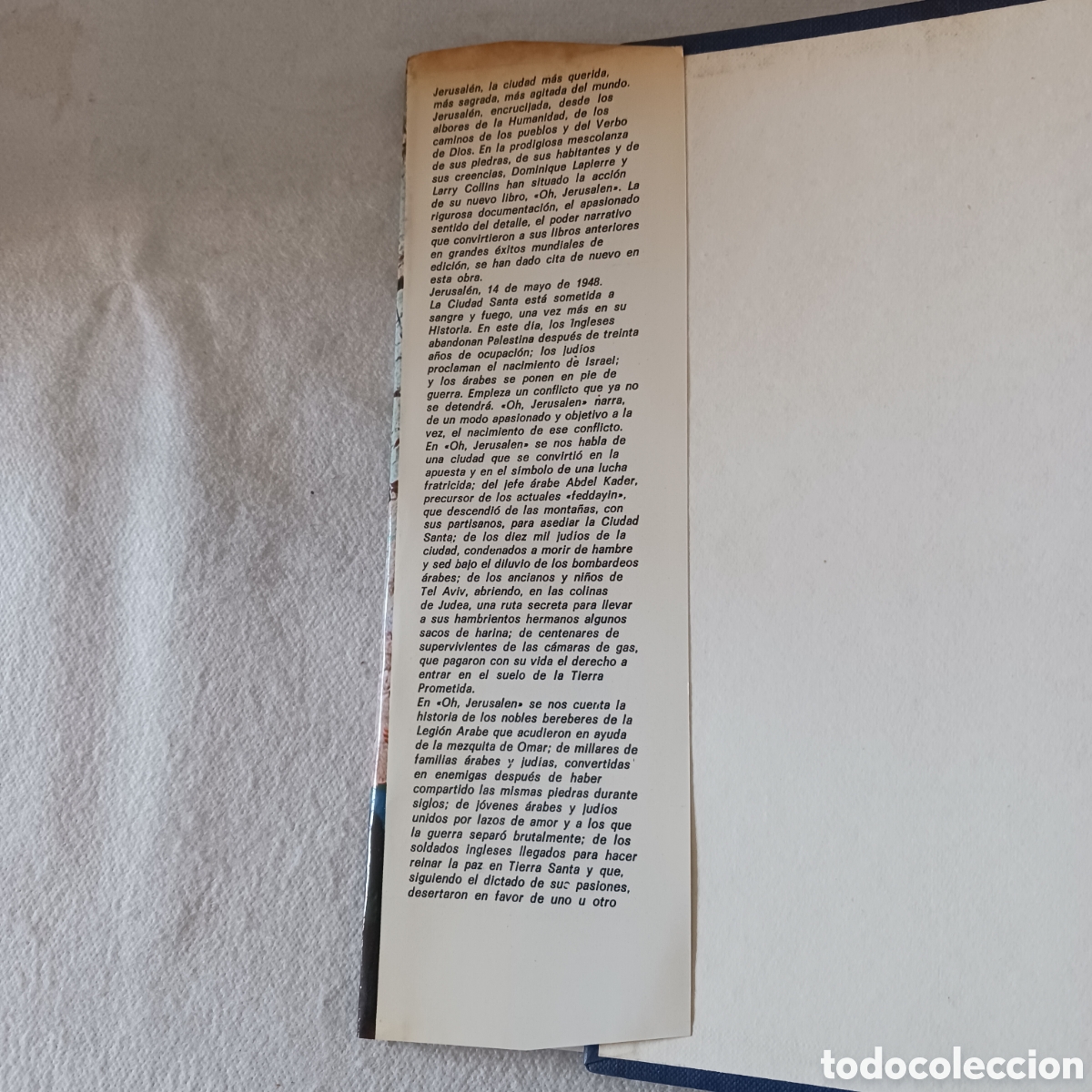Libros de segunda mano: Oh Jerusal&eacute;n de Dominique Lapierre y Larry Collins - Foto 3