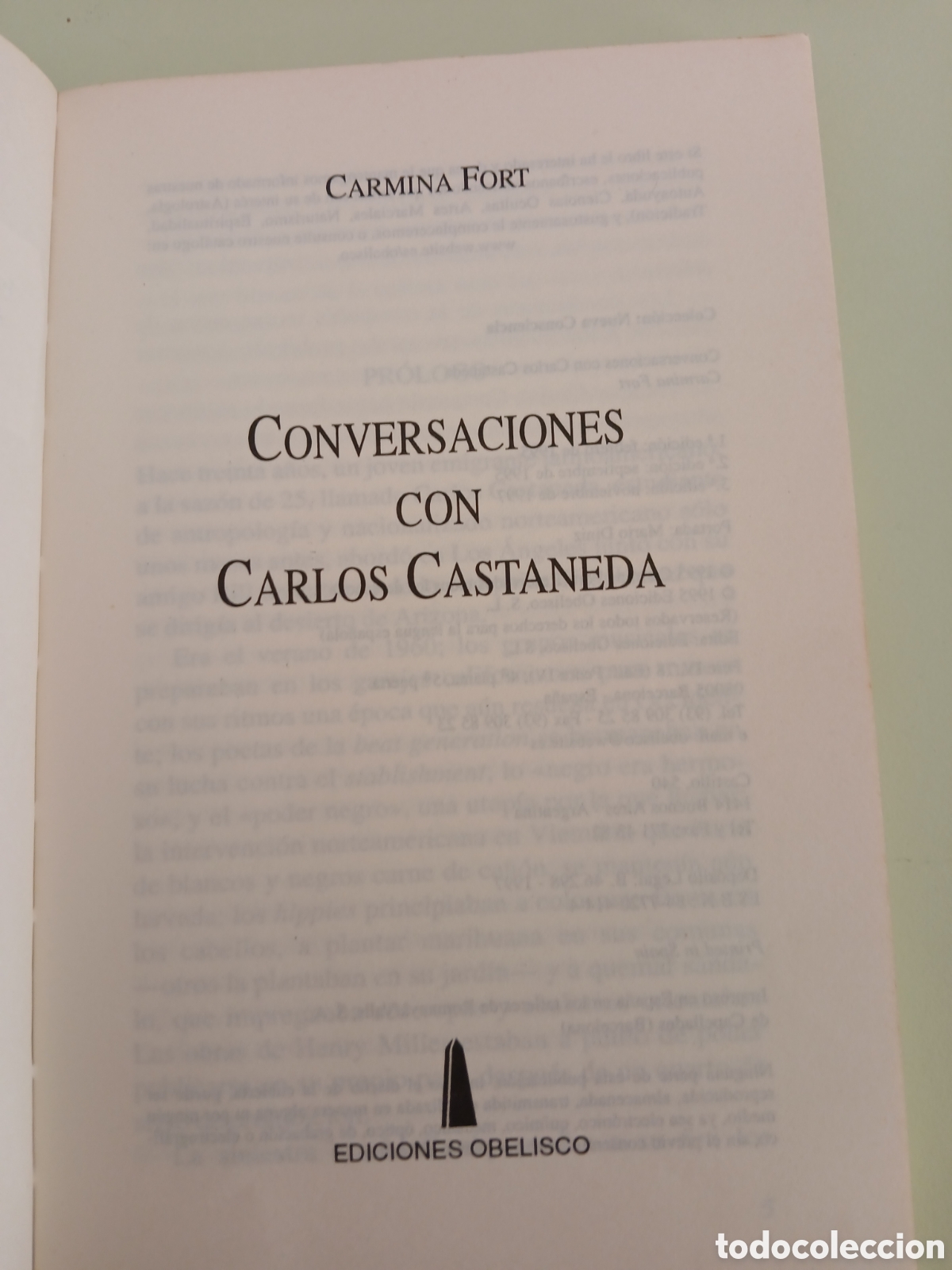 Libros de segunda mano: Conversaciones con Carlos Castaneda. Carmina Fort. - Foto 3