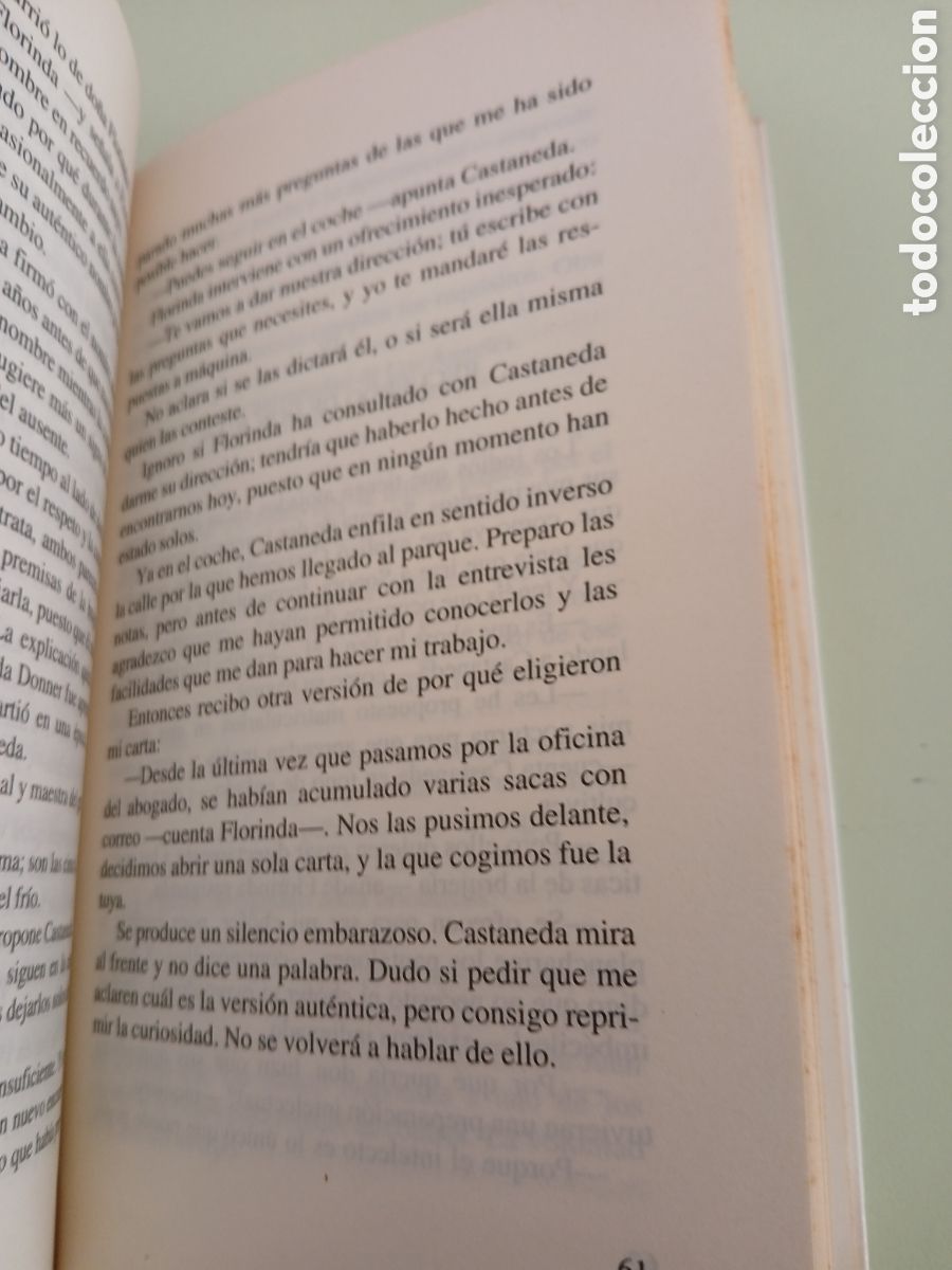 Libros de segunda mano: Conversaciones con Carlos Castaneda. Carmina Fort. - Foto 5