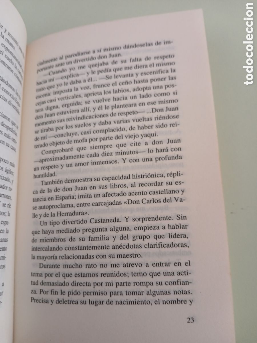 Libros de segunda mano: Conversaciones con Carlos Castaneda. Carmina Fort. - Foto 9