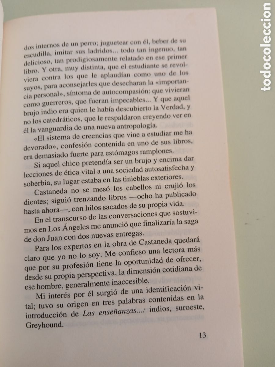 Libros de segunda mano: Conversaciones con Carlos Castaneda. Carmina Fort. - Foto 10