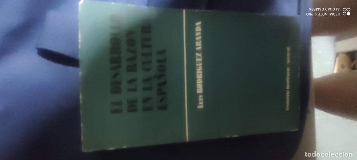 Libros de segunda mano: EL DESARROLLO DE LA RAZON EN LA CULTURA ESPA&Ntilde;OLA, de LUIS RODRIGUEZ ARANDA