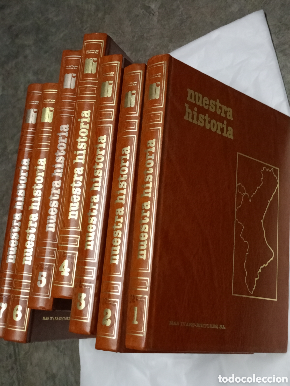 Gebrauchte B&uuml;cher: Nuestra Historia. Comunidad Valenciana. Mas Ivars Editores completa 7 tomos