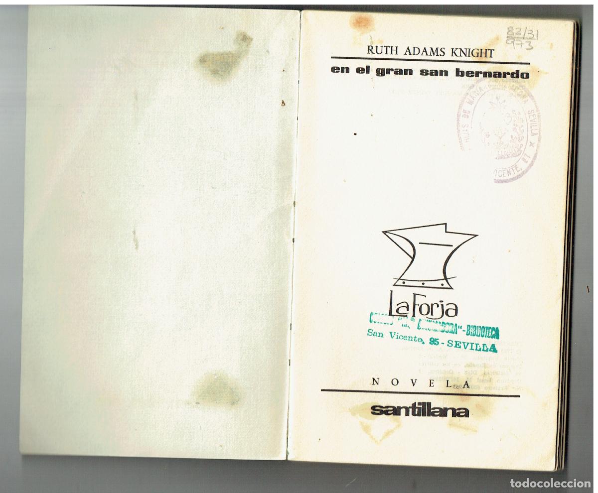 Libros de segunda mano: EL GRAN SAN BERNARDO. RUTH ADAMS KNIGHT. LA FORJA. SANTILLA, 1963. (ST/PR2)