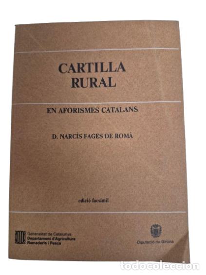 Libros de segunda mano: Fages de Roma, Narc&iacute;s - Cartilla Rural en Aforismes Catalans -L'Hospitalet de Llobregat, Generalitat
