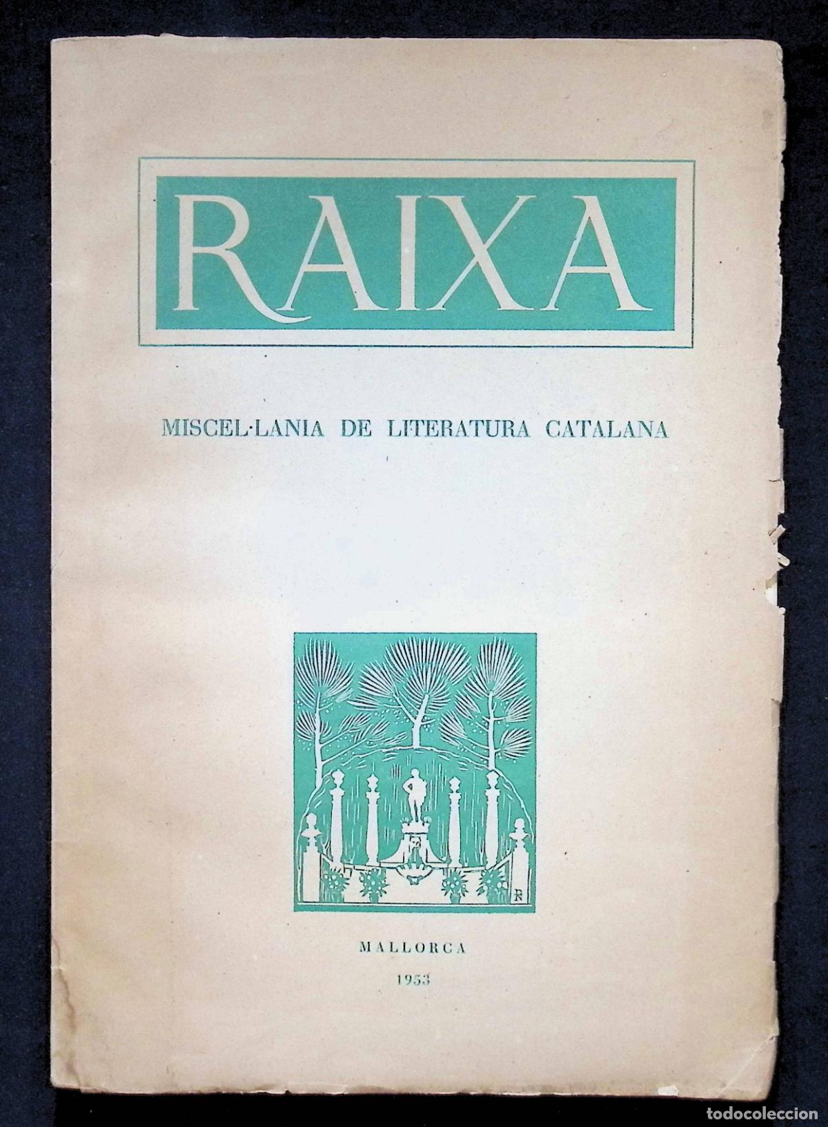 Gebrauchte B&uuml;cher: RAIXA. MISCEL&middot;L&Agrave;NIA DE LITERATURA CATALANA.