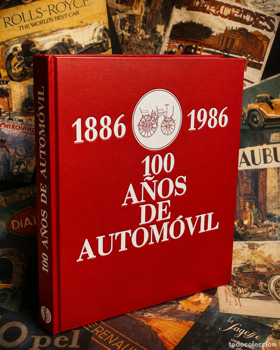 Libros de segunda mano: 100 A&Ntilde;OS DE AUTOM&Oacute;VIL 1886-1986 | MARCO RUIZ | 1&ordf; ED. 1985 | GRAN FORMATO