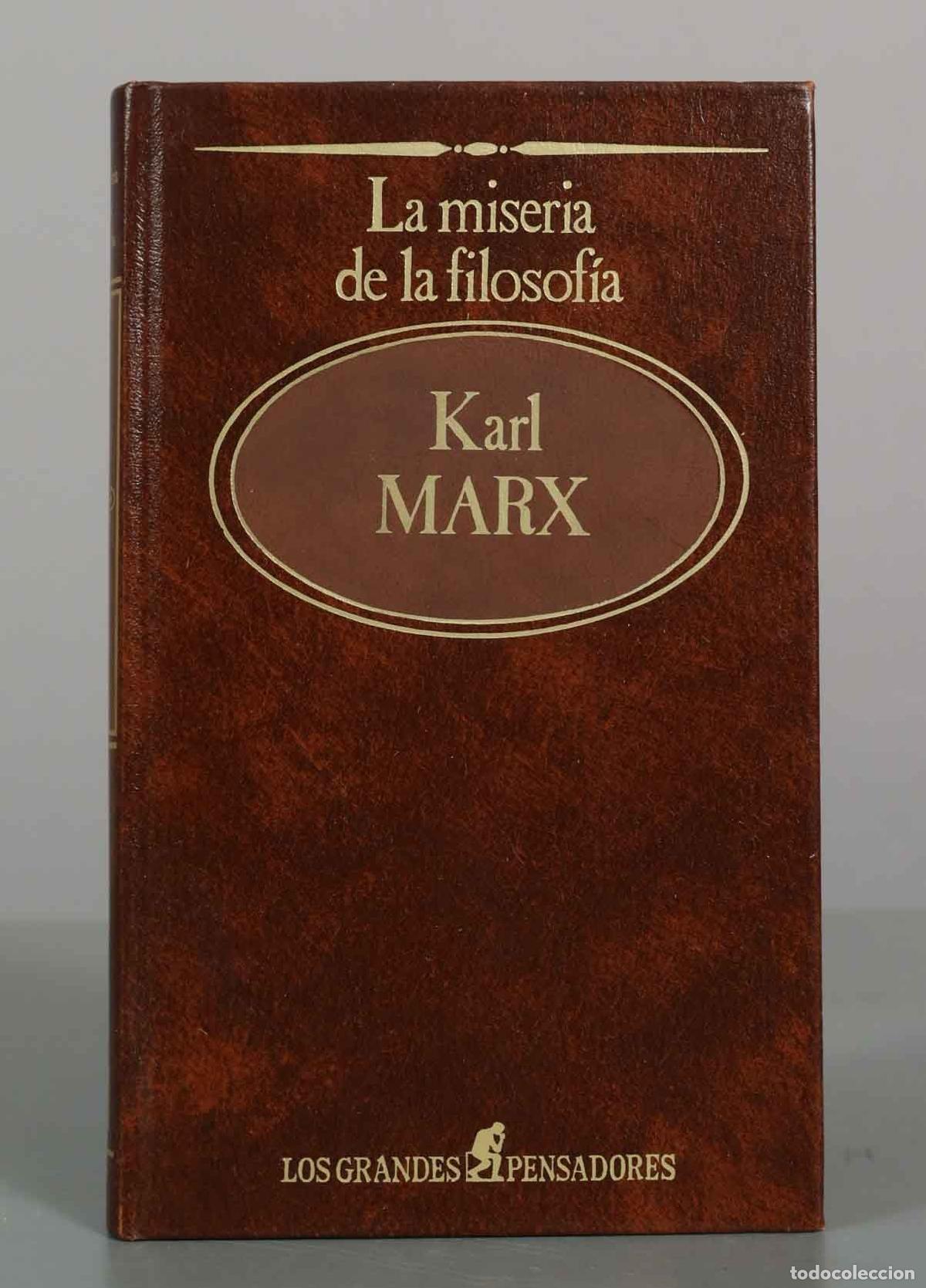 Libros de segunda mano: La miseria de la filosof&iacute;a - Karl Marx - Editorial Sarpe