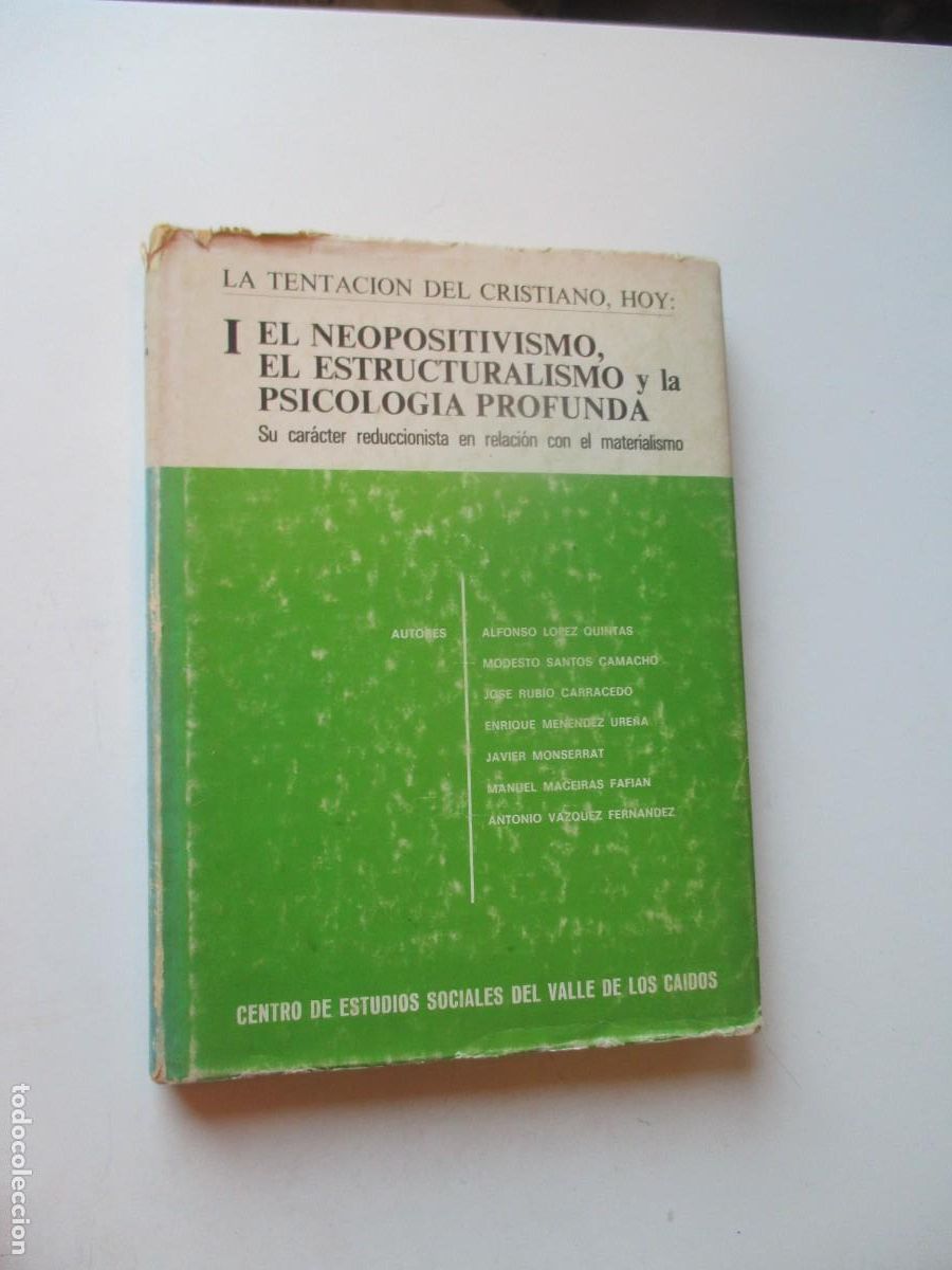Libros de segunda mano: VV.AA. La tentaci&oacute;n del cristiano I . El neopositivismo, el estructuralismo ... W40846