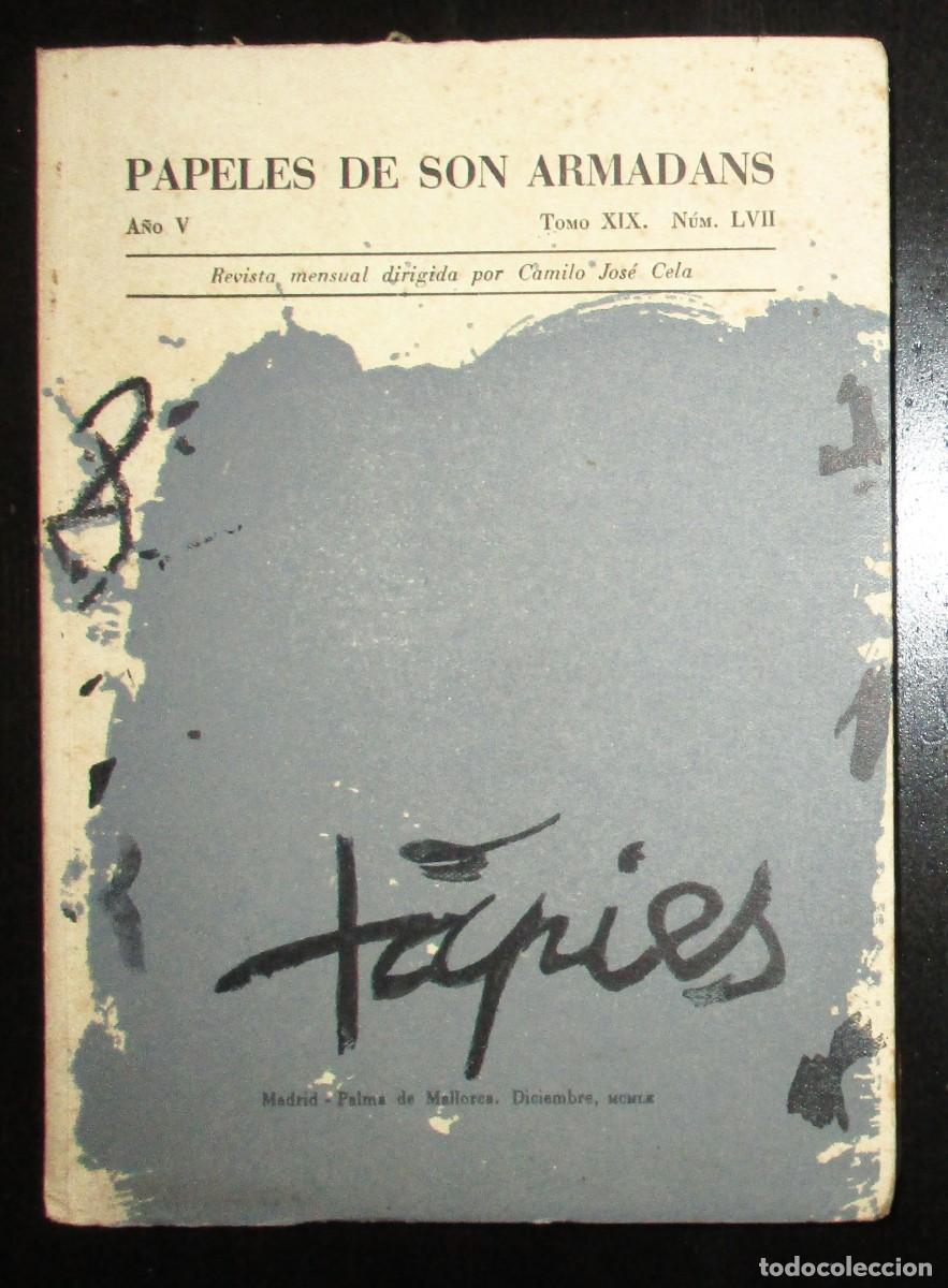 Libri di seconda mano: PAPELES DE SON ARMADANS. N&Uacute;MERO DE DICIEMBRE DE 1960 DEDICADO A T&Aacute;PIES.