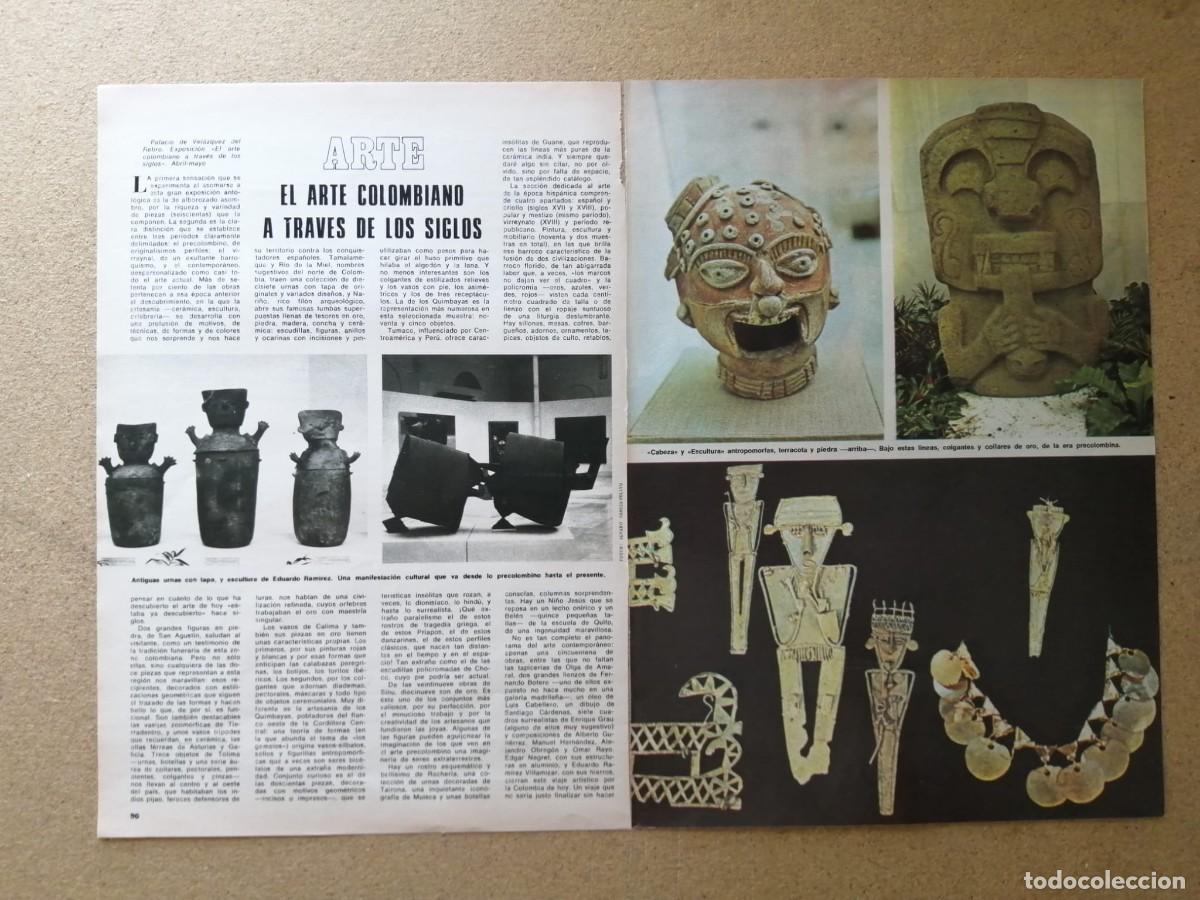 Libros de segunda mano: REPORTAJE. ARTE COLOMBIANO A TRAVES DE LOS SIGLOS
