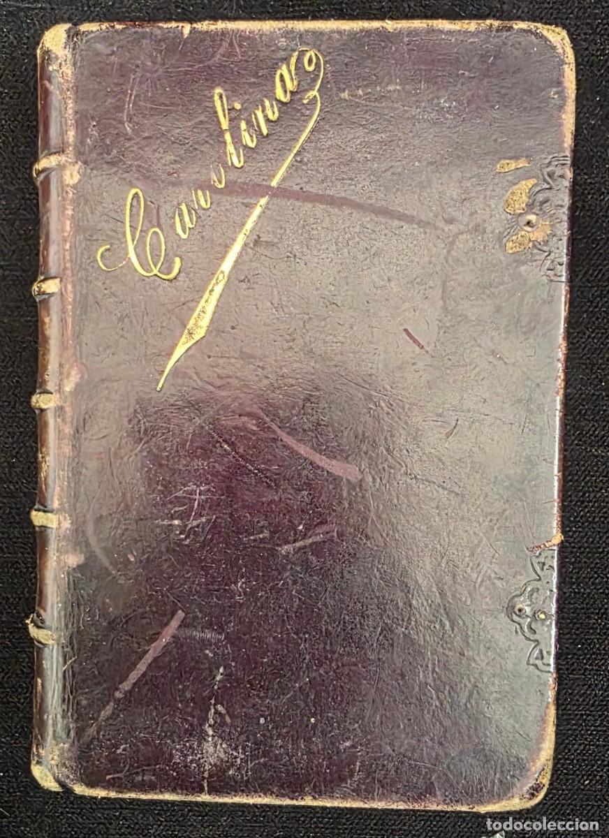 Libros de segunda mano: L.461 Manual de Piedad Antiguo Siglo XIX &ndash; Encuadernaci&oacute;n en Piel con Dorados &ndash; Libro Devocionario