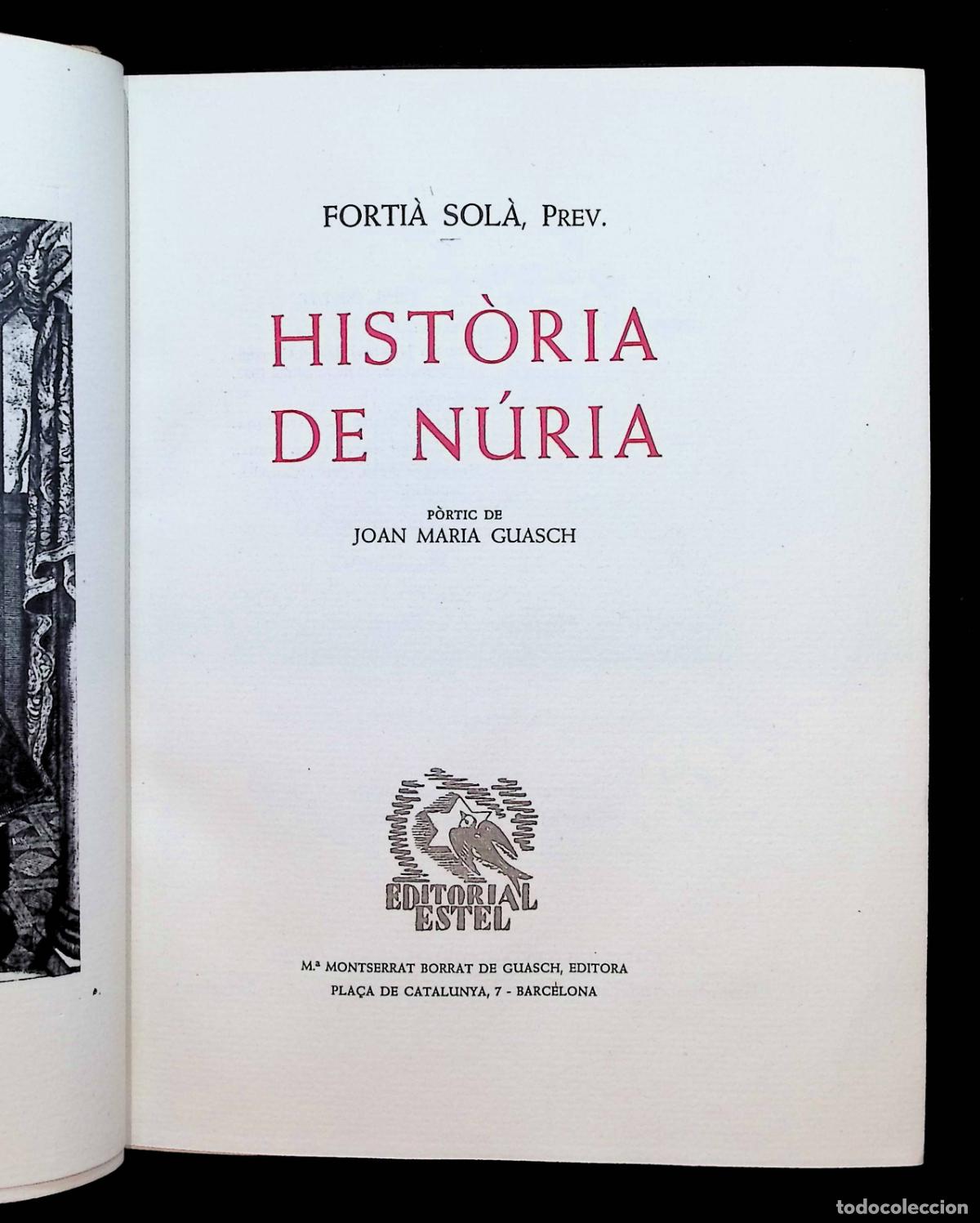 Libros de segunda mano: HIST&Ograve;RIA DE N&Uacute;RIA. - SOL&Agrave;, Fortia.