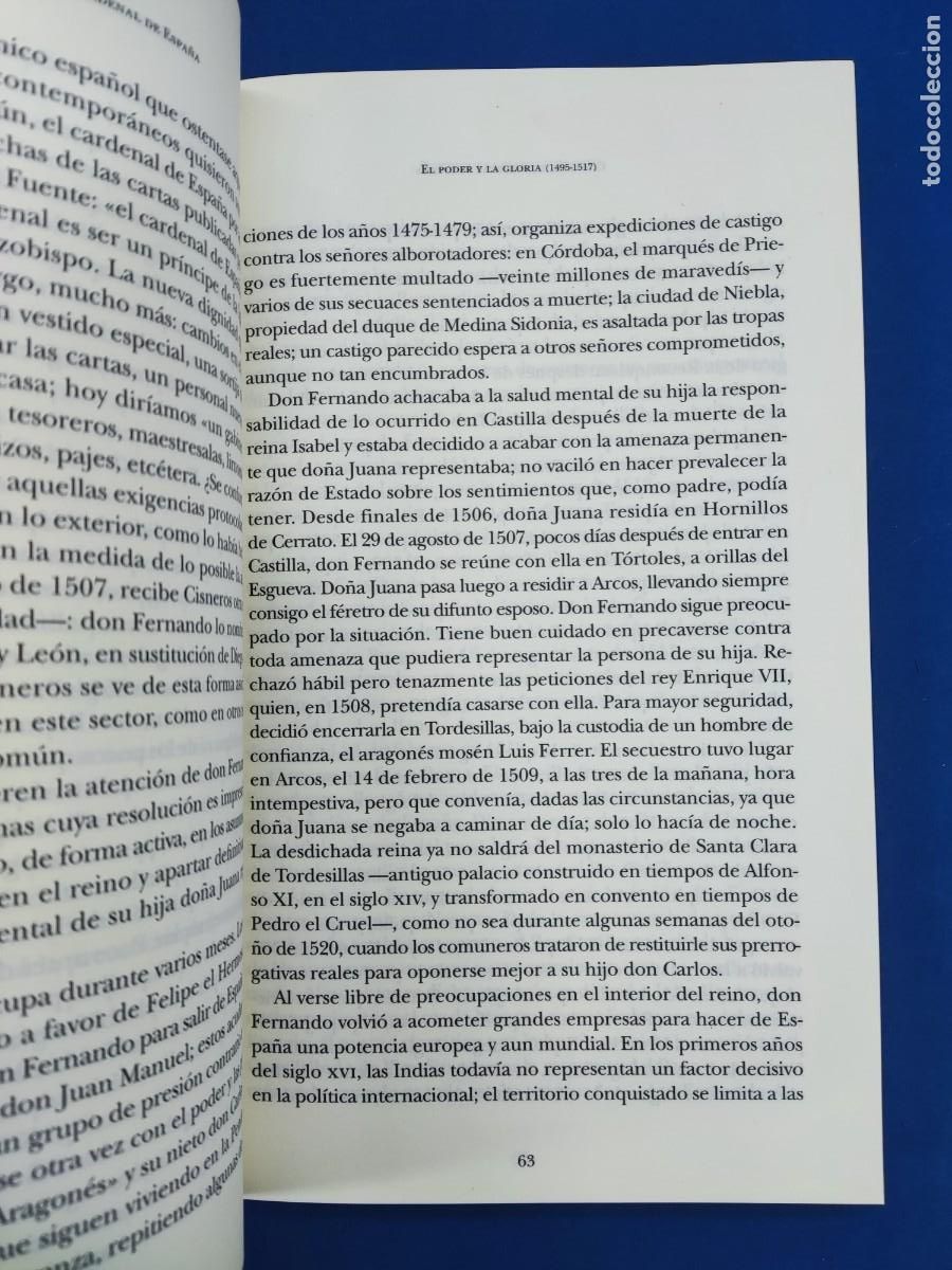 Libros de segunda mano: CISNEROS, EL CARDENAL DE ESPA&Ntilde;A / JOSEPH P&Eacute;REZ / 2015. TAURUS - Foto 4