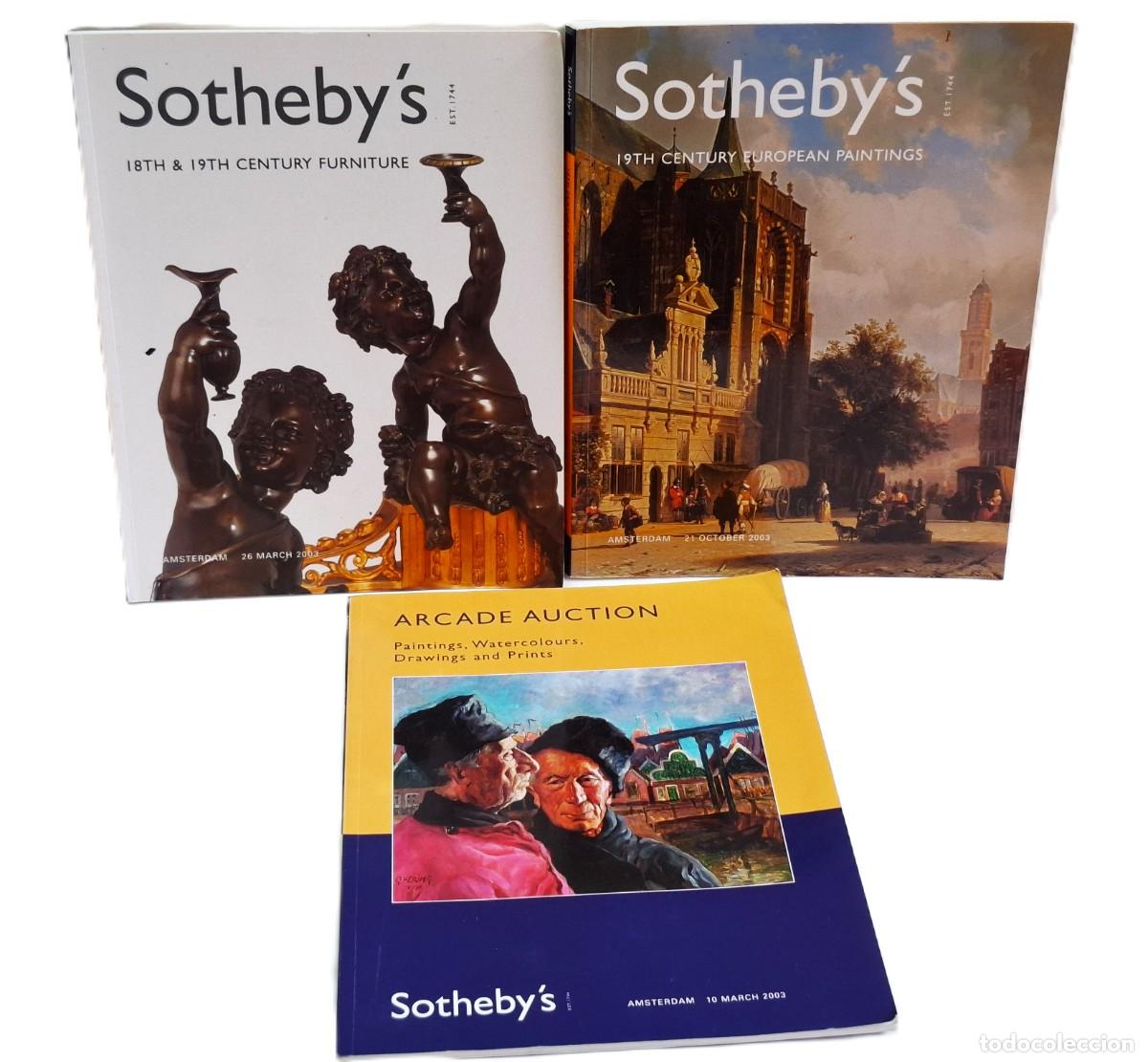 Libros de segunda mano: SOTHEBY'S- 3 LIBROS CATALOGOS ANTIGUEDADES CASA SUBASTAS
