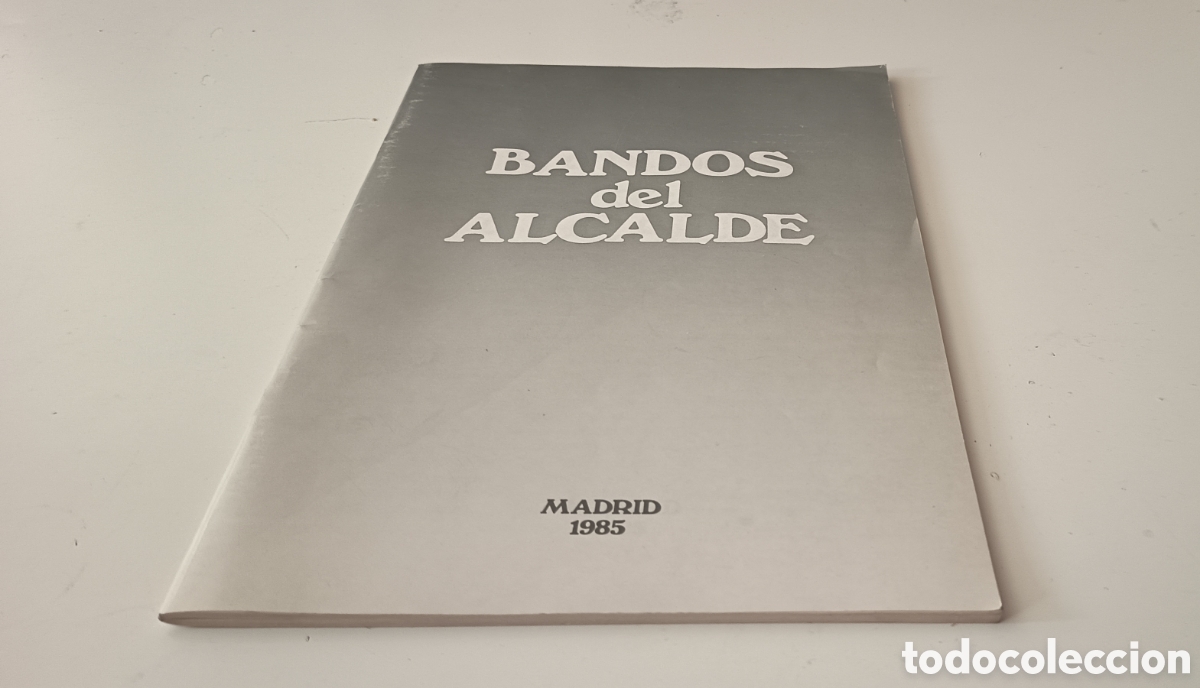 Libros de segunda mano: Bandos Tierno Galv&aacute;n 1985