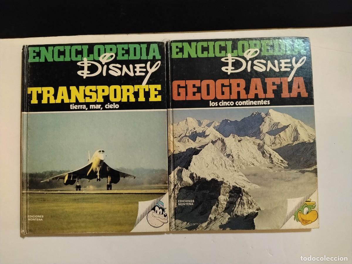 Second hand books: 2 ENCICLOPEDIAS DISNEY -TRANSPORTE Y GEOGRAFIA (VER FOTOS)
