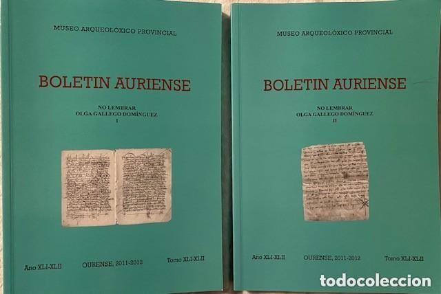 Gebrauchte B&uuml;cher: Bolet&iacute;n Auriense. Tomo XLI-XLII (volume 1 y 2). Museo arqueol&oacute;gico provincial Ourense