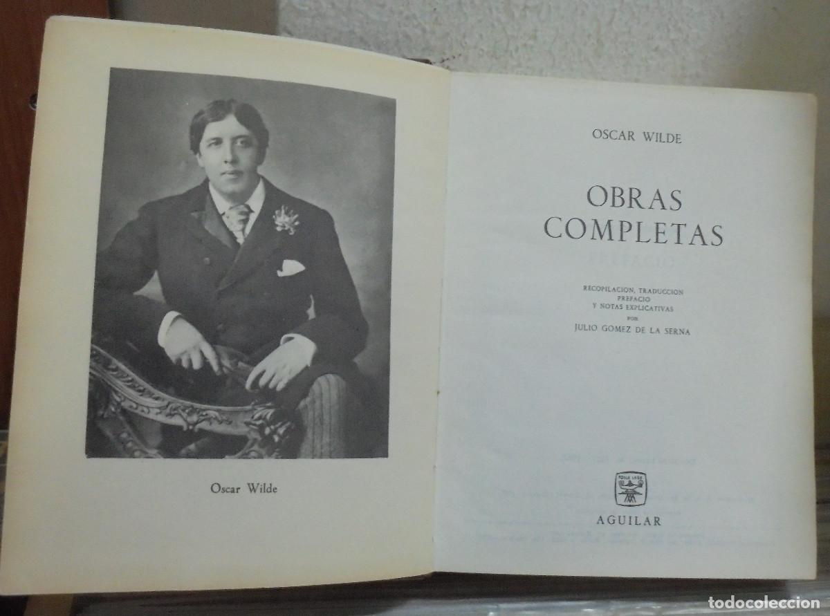 Libros de segunda mano: Obras completas. Oscar Wilde. Aguilar - Foto 2