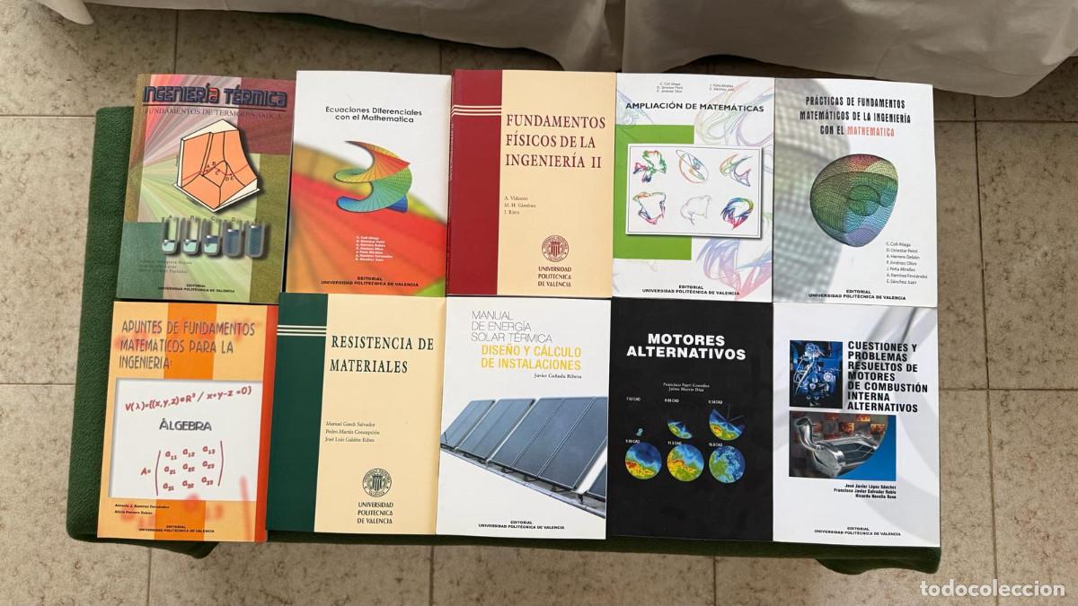 Libros de segunda mano: Lote de 27 libros ingenier&iacute;a (fluidos, motores, termodin&aacute;mica, matem&aacute;ticas, f&iacute;sica, etc.)