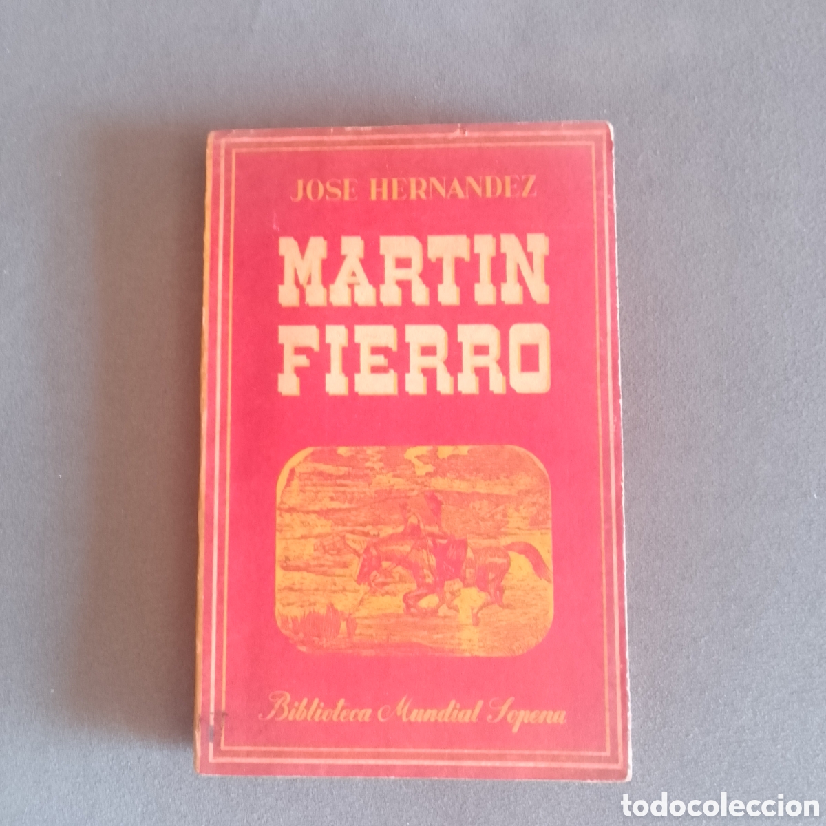 Libros de segunda mano: LIBRO ANTIGUO 1945 MARTIN FIERRO POR JOSE HERNANDEZ ED SOPENA ARGENTINA