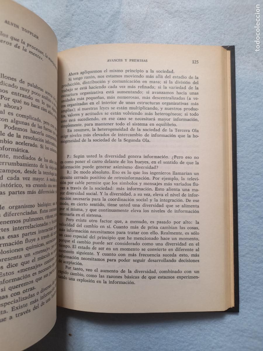 Libros de segunda mano: Avances y Premisas. Alvin Toffler. - Foto 4
