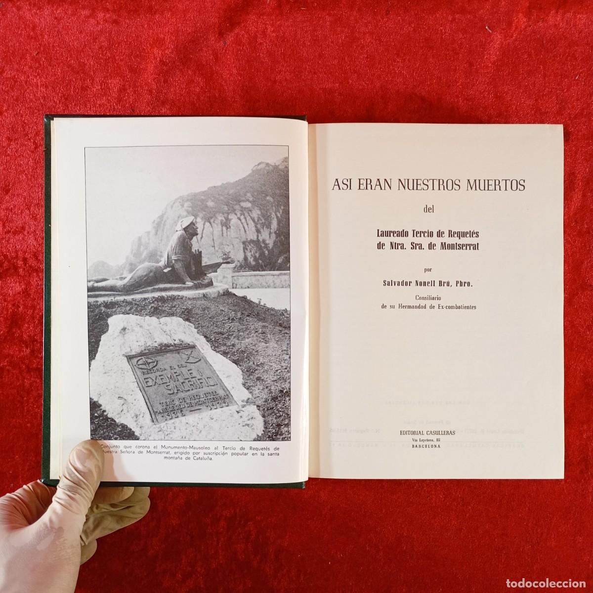 Libros de segunda mano: AS&Iacute; ERAN NUESTROS MUERTOS - SALVADOR NONELL BRU - EDITORIAL CASULLERAS - 1965 / 37