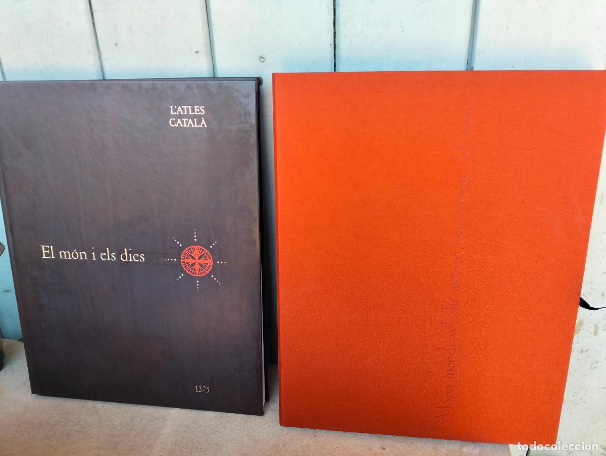Libros de segunda mano: El m&oacute;n i els dies l'atles catal&agrave; 1375 Catalunya atles llibre gran enorme edici&oacute; limitad mapes mapas